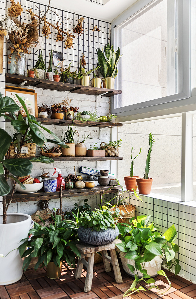 原木北歐風室內設計，帶著年輕人奮斗上進心裝飾的溫馨小窩-陽臺