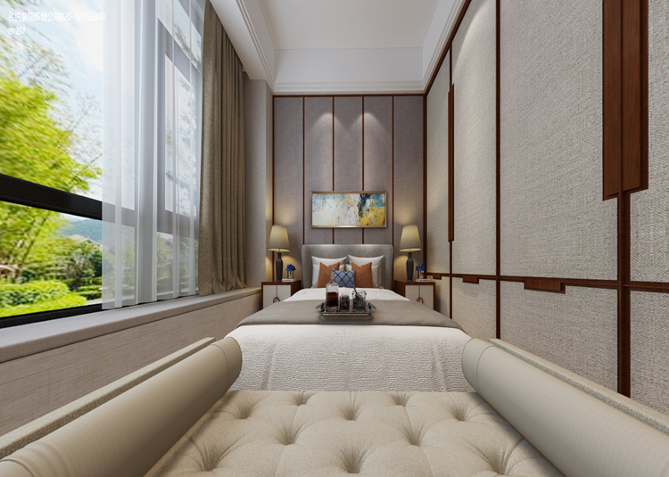 嘉興市中山名府新中式風(fēng)格五居室裝修案例