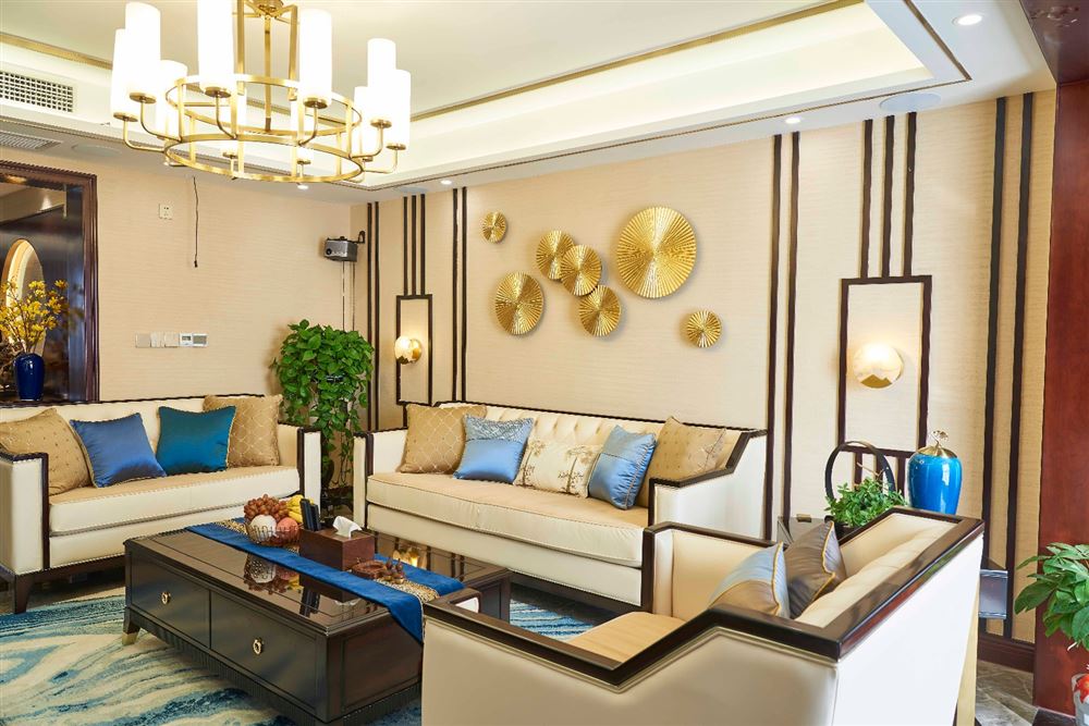 廣州市保利云禧新中式風(fēng)格三居室裝修案例