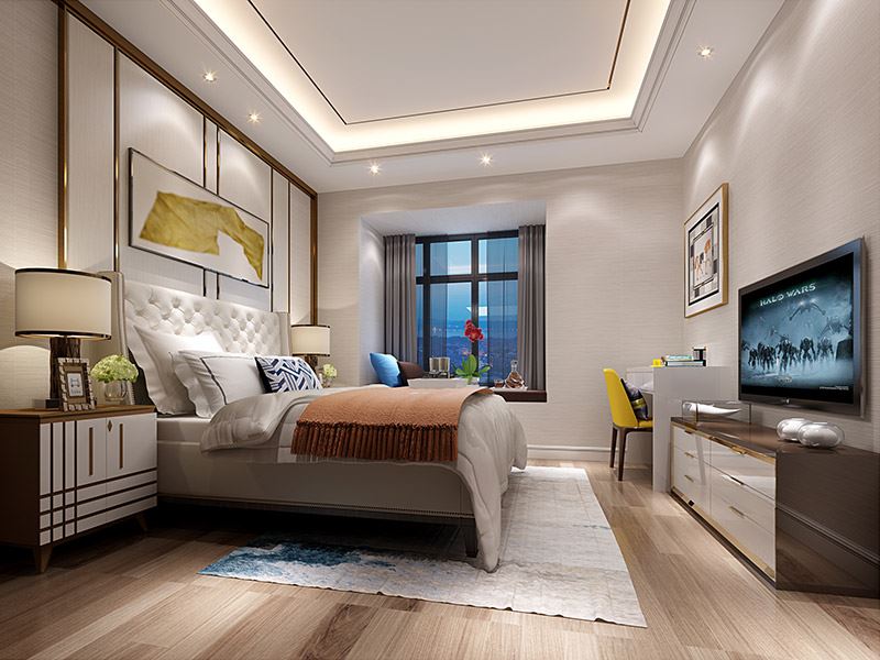 揭陽(yáng)市博雅苑B區(qū)輕奢風(fēng)格四居室裝修案例