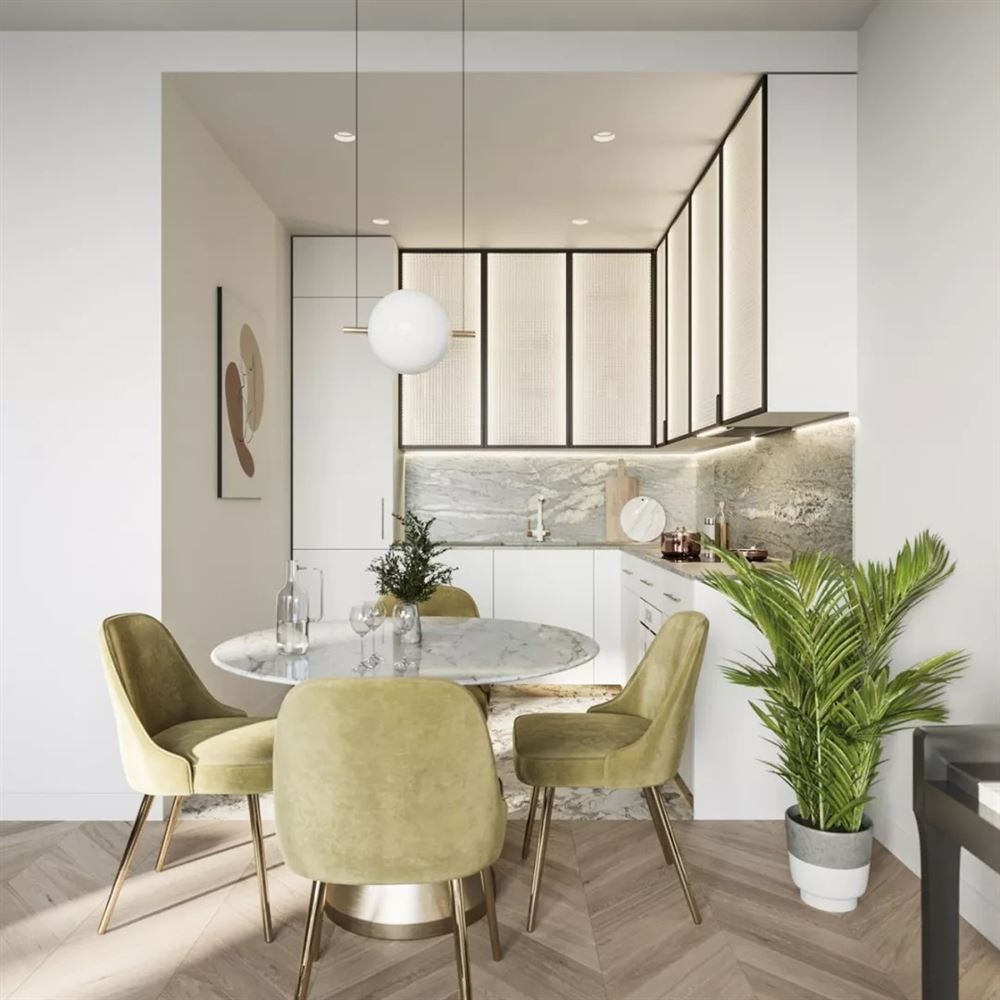 佛山市朝安金茂悅現(xiàn)代簡約風(fēng)格二居室裝修案例