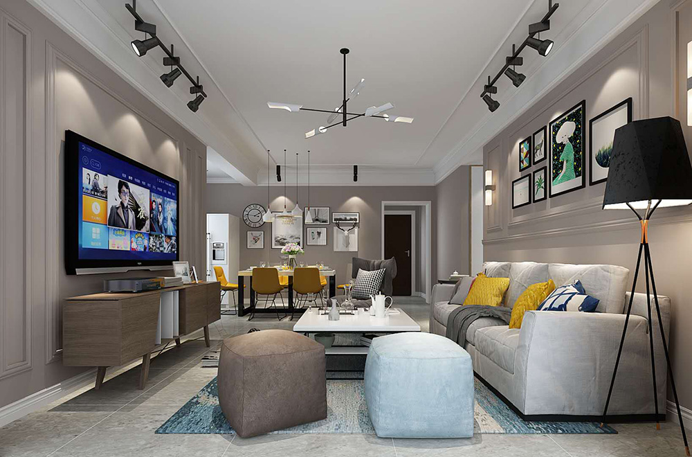 裝修公司北歐風格室內(nèi)裝修效果圖-客廳 裝修公司北歐風格室內(nèi)裝修效果圖-客廳