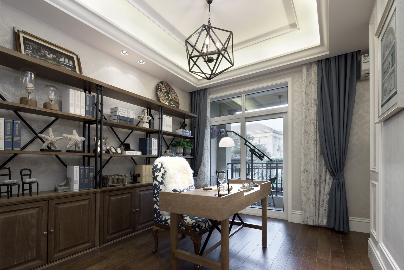 裝修案例地中海風(fēng)格室內(nèi)裝修效果圖-書房 裝修案例地中海風(fēng)格室內(nèi)裝修效果圖-書房