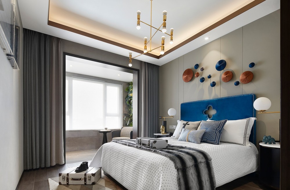 新中式風(fēng)格室內(nèi)設(shè)計(jì)家裝案例-次臥 新中式風(fēng)格室內(nèi)設(shè)計(jì)家裝案例-次臥