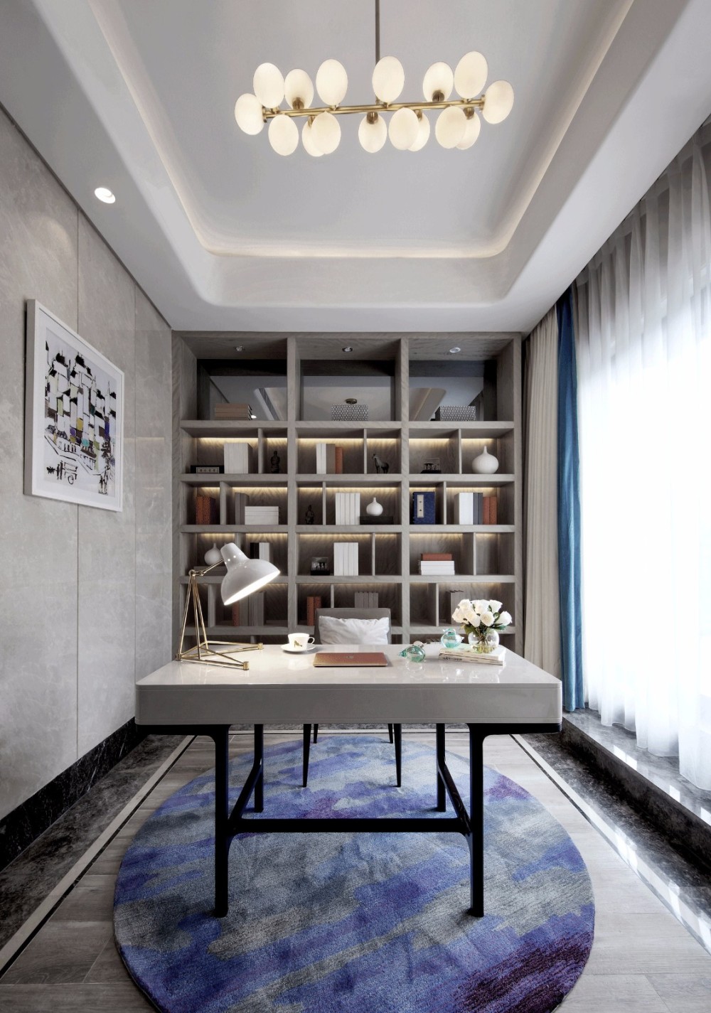 現(xiàn)代簡(jiǎn)約風(fēng)格室內(nèi)設(shè)計(jì)家裝案例-書房 現(xiàn)代簡(jiǎn)約風(fēng)格室內(nèi)設(shè)計(jì)家裝案例-書房