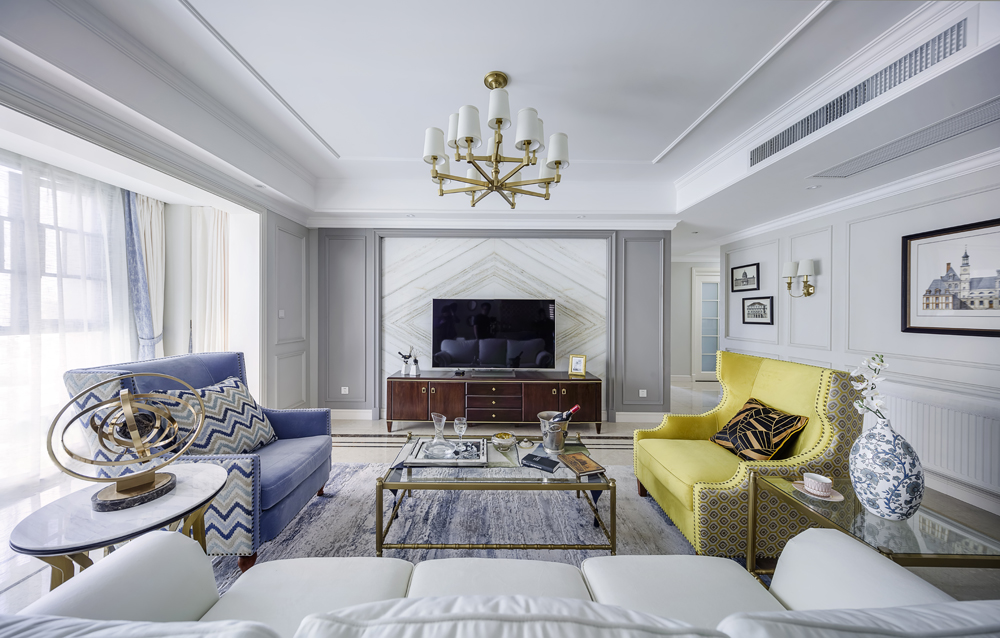 歐式輕奢風格家裝設(shè)計室內(nèi)裝修效果圖-客廳 歐式輕奢風格家裝設(shè)計室內(nèi)裝修效果圖-客廳