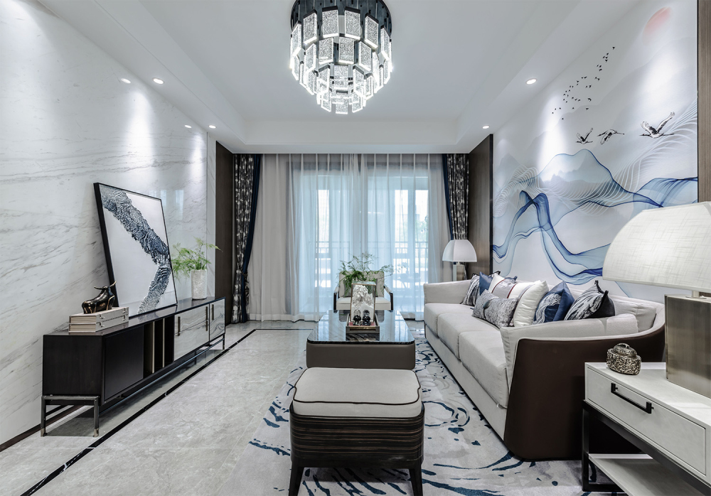 新中式風格室內(nèi)設(shè)計家裝案例-客廳 新中式風格室內(nèi)設(shè)計家裝案例-客廳