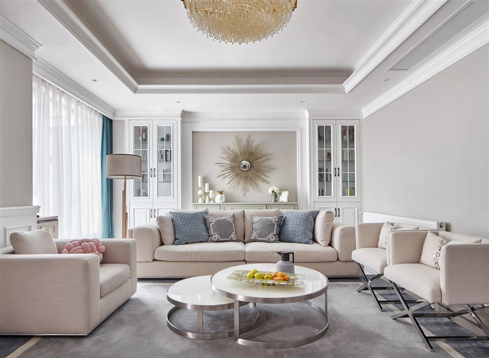 自貢市北街1031號小區(qū)歐式風(fēng)格平層裝修案例