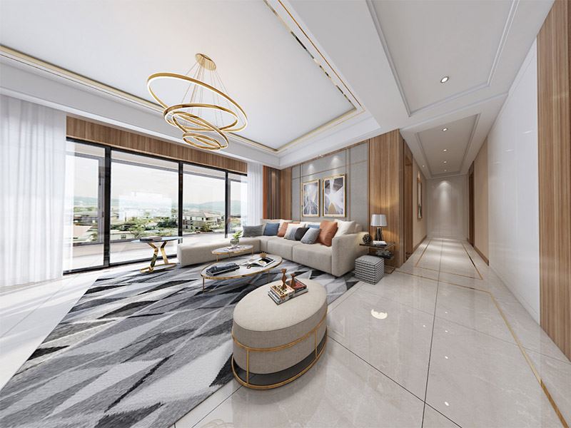 泰州市晨陽社區(qū)現(xiàn)代簡約風(fēng)格平層裝修案例