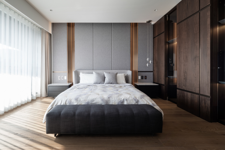 現(xiàn)代簡約風格室內(nèi)家裝案例效果圖-臥室 現(xiàn)代簡約風格室內(nèi)家裝案例效果圖-臥室