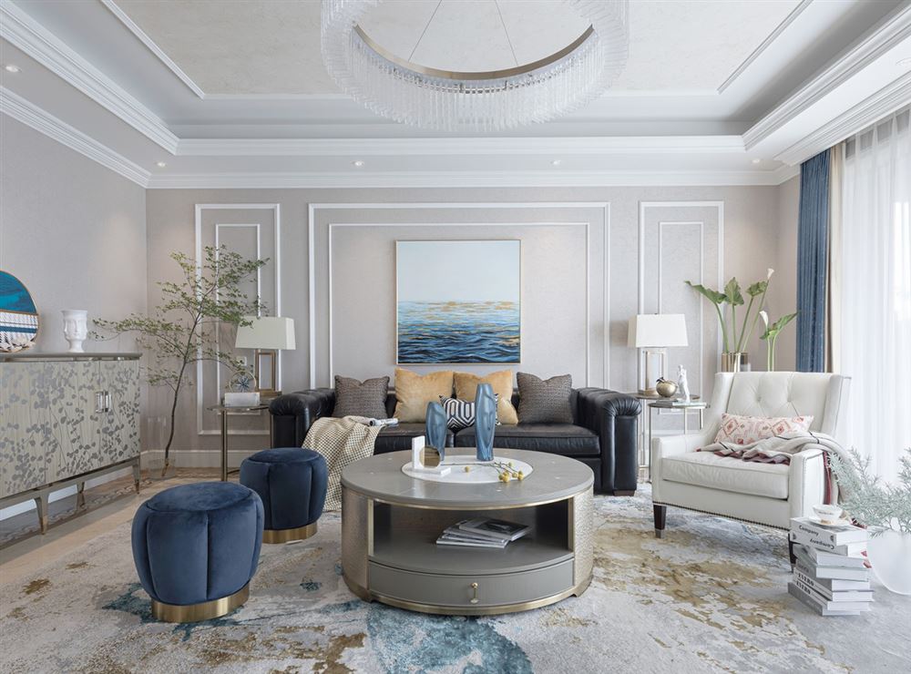 現(xiàn)代輕奢風(fēng)格家裝設(shè)計(jì)室內(nèi)裝修效果圖-客廳 現(xiàn)代輕奢風(fēng)格家裝設(shè)計(jì)室內(nèi)裝修效果圖-客廳