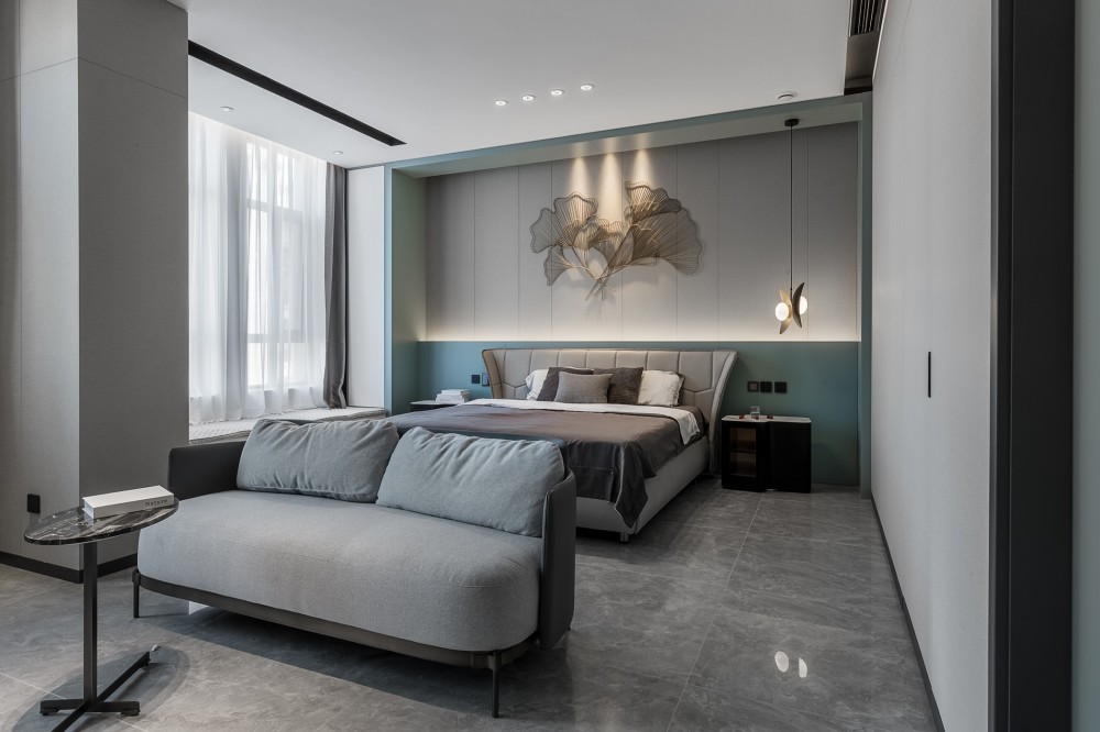 現(xiàn)代簡約風格室內家裝案例效果圖-臥室 現(xiàn)代簡約風格室內家裝案例效果圖-臥室