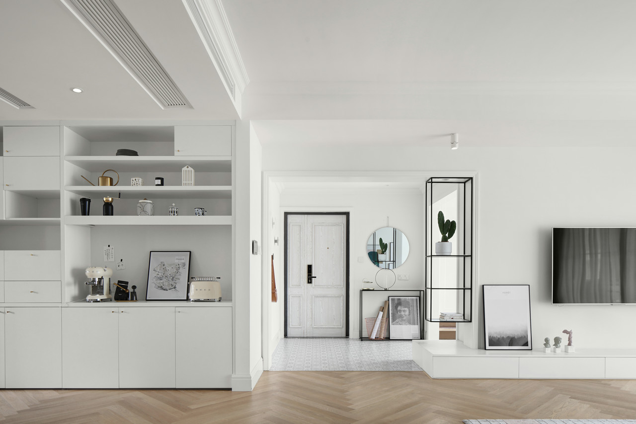 北歐純白風格家裝設計室內(nèi)裝修效果圖-玄關 北歐純白風格家裝設計室內(nèi)裝修效果圖-玄關