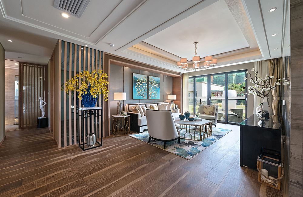 佛山市龍光·天瀛新中式風(fēng)格平層裝修案例