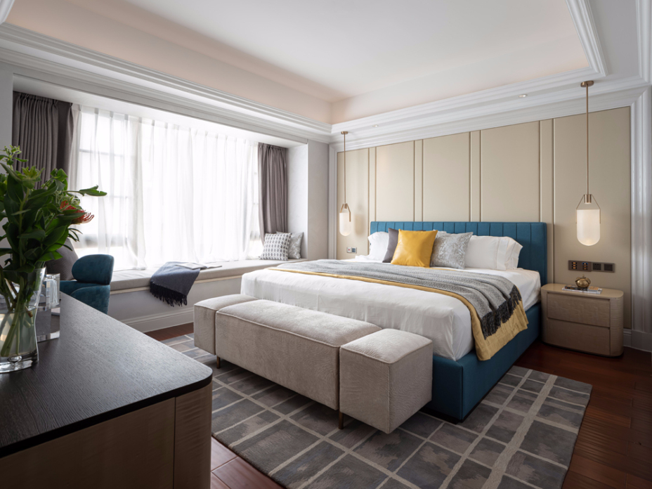 現(xiàn)代簡約風(fēng)格室內(nèi)家裝案例效果圖-主臥 現(xiàn)代簡約風(fēng)格室內(nèi)家裝案例效果圖-主臥