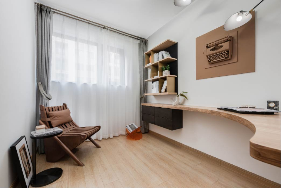 現(xiàn)代簡約風格室內家裝案例效果圖-書房 現(xiàn)代簡約風格室內家裝案例效果圖-書房