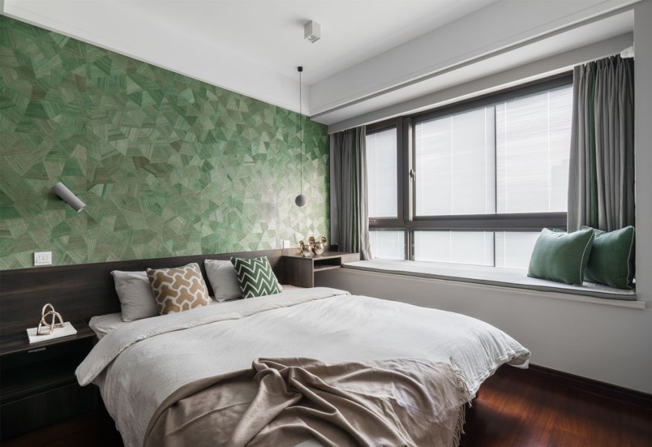 現(xiàn)代簡約風格室內(nèi)家裝案例效果圖-主臥 現(xiàn)代簡約風格室內(nèi)家裝案例效果圖-主臥