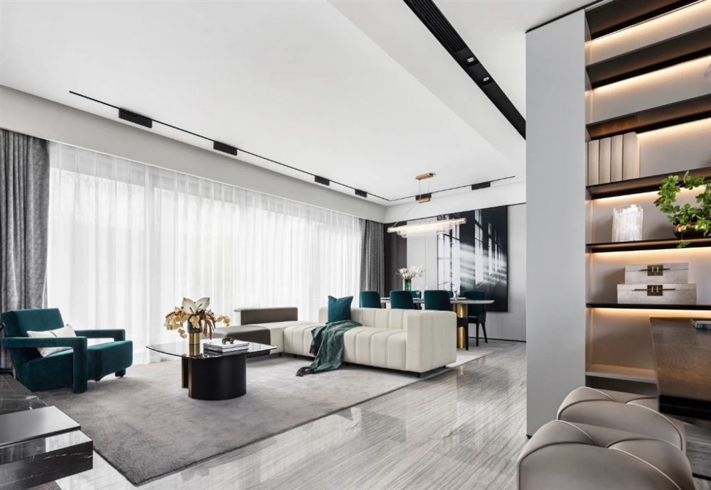 江門市名門壹號輕奢風(fēng)格復(fù)式裝修案例