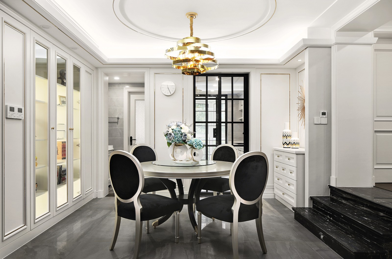 裝修案例美式輕奢風格室內(nèi)裝修效果圖-餐廳 裝修案例美式輕奢風格室內(nèi)裝修效果圖-餐廳