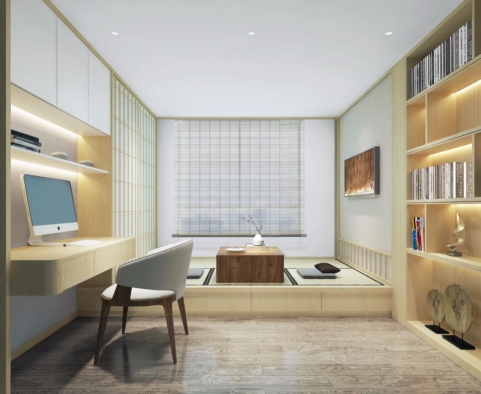 裝修案例現(xiàn)代簡約風格室內(nèi)裝修效果圖-書房 裝修案例現(xiàn)代簡約風格室內(nèi)裝修效果圖-書房