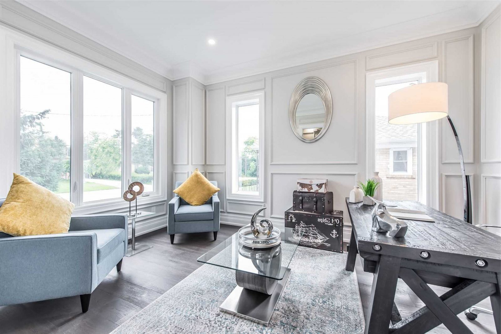 歐式簡約風(fēng)格家裝設(shè)計別墅裝修效果圖-書房 歐式簡約風(fēng)格家裝設(shè)計別墅裝修效果圖-書房