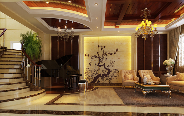 佛山裝修公司現(xiàn)代歐式風(fēng)格別墅裝修效果圖-樓梯 佛山裝修公司現(xiàn)代歐式風(fēng)格別墅裝修效果圖-樓梯