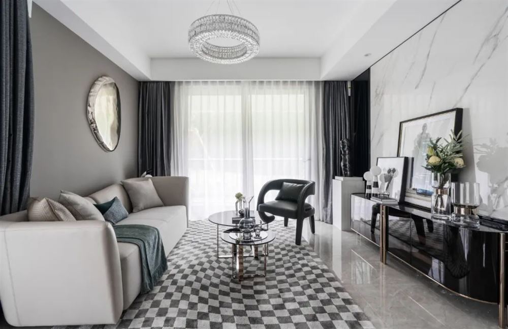 江門市金匯城市廣場現(xiàn)代簡約風(fēng)格三居室裝修案例