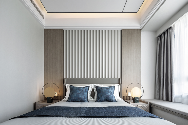 莫蘭迪輕奢風(fēng)格室內(nèi)設(shè)計(jì)家裝案例-次臥 莫蘭迪輕奢風(fēng)格室內(nèi)設(shè)計(jì)家裝案例-次臥
