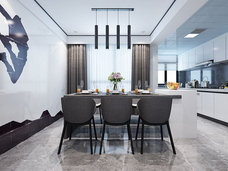 楚雄彝族自治州錦繡城現(xiàn)代簡約風(fēng)格三居室裝修案例