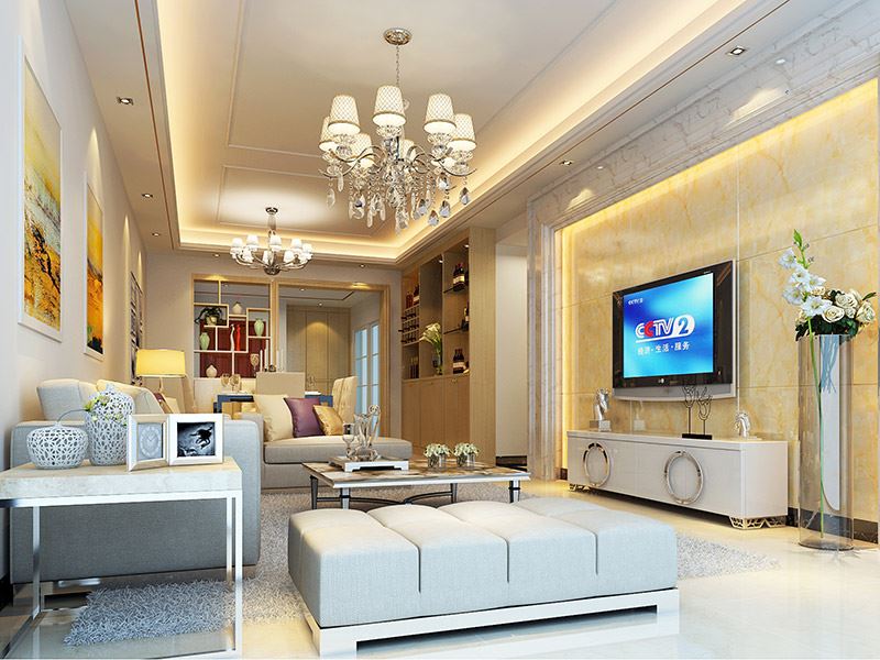 佛山市保利雲(yún)上現(xiàn)代簡約風(fēng)格四居室裝修案例