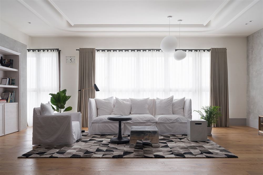 廣州市時(shí)代天韻北歐風(fēng)格三居室裝修案例