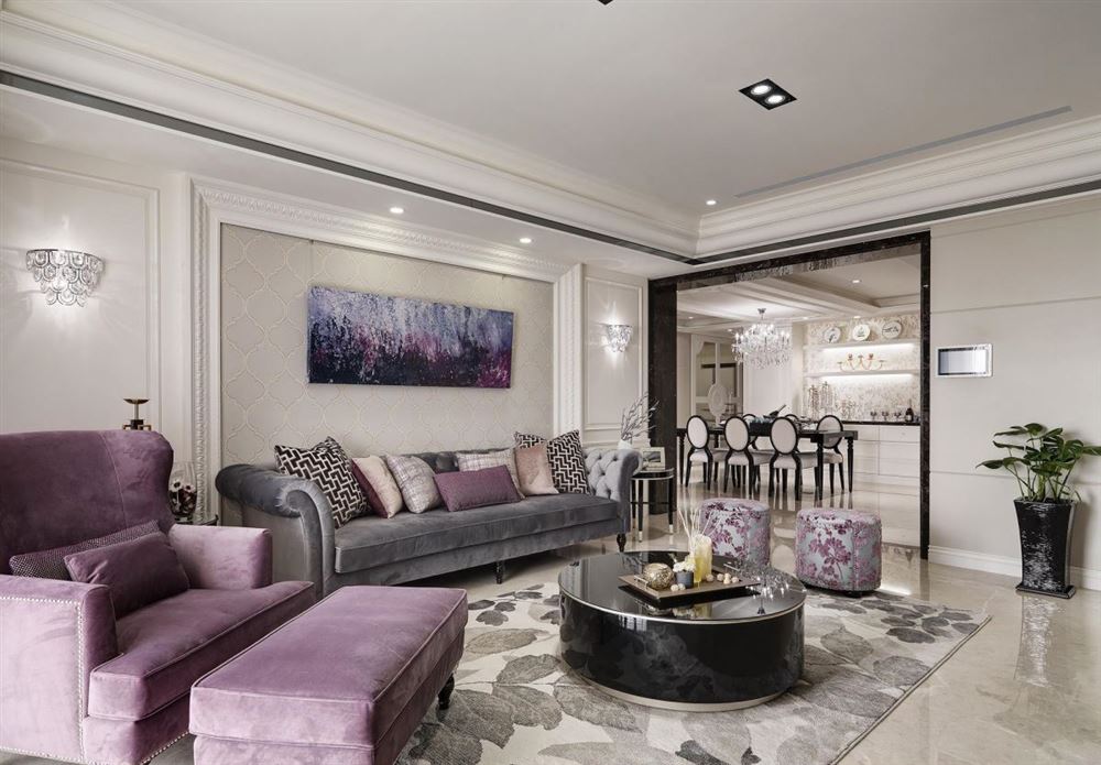 廣州市怡港花園歐式風(fēng)格四居室裝修案例