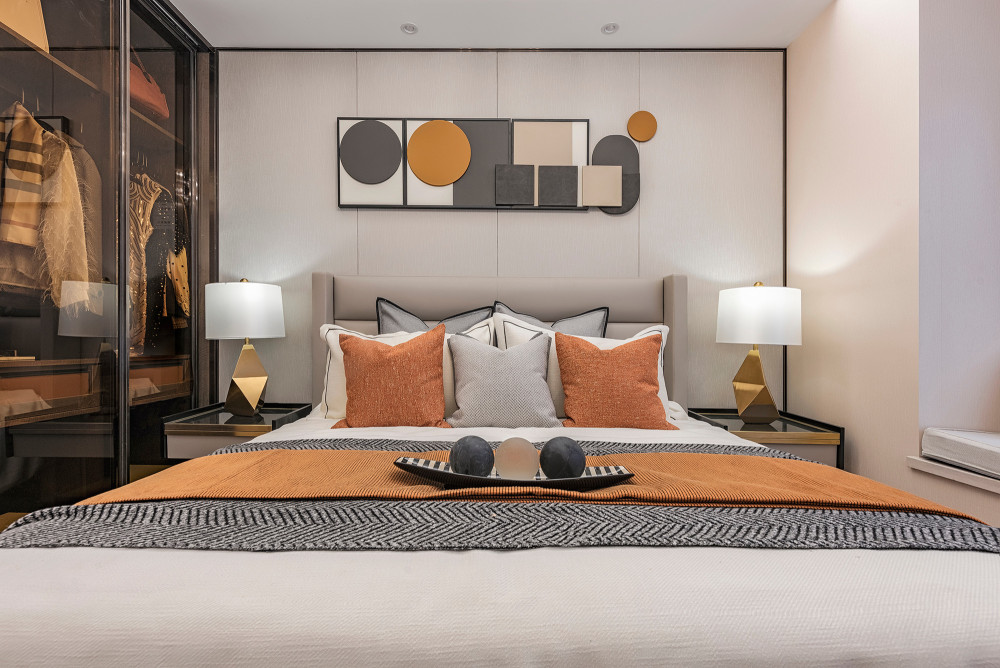 現(xiàn)代簡(jiǎn)約風(fēng)格室內(nèi)家裝案例效果圖-主臥 現(xiàn)代簡(jiǎn)約風(fēng)格室內(nèi)家裝案例效果圖-主臥