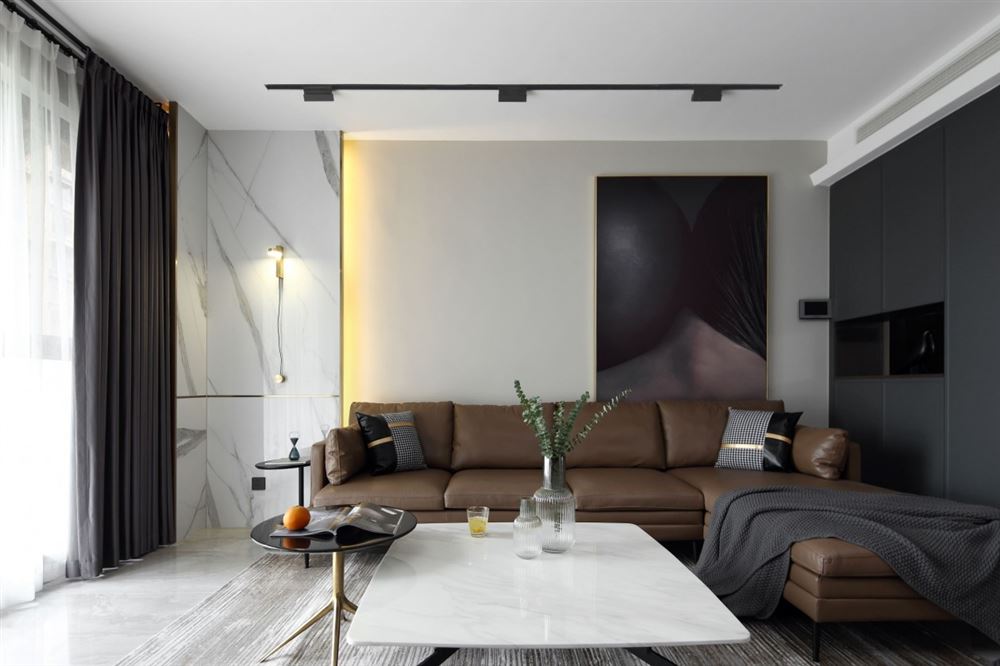 廣州市盈彩美居現(xiàn)代簡(jiǎn)約風(fēng)格三居室裝修案例