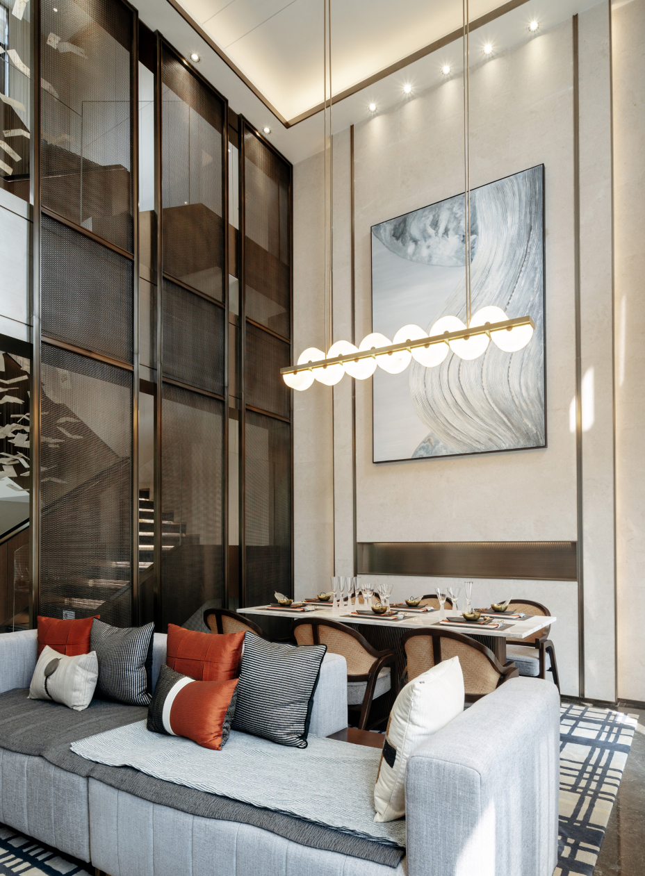 新中式風格室內(nèi)家裝案例效果圖-客餐廳 新中式風格室內(nèi)家裝案例效果圖-客餐廳