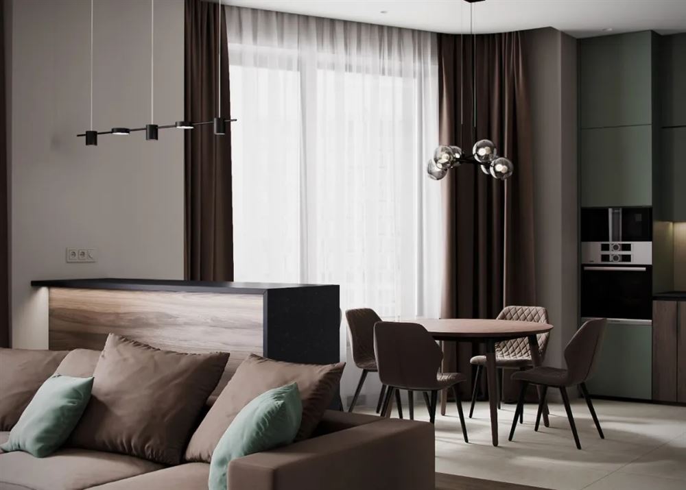 江門市德信園現代簡約風格三居室裝修案例