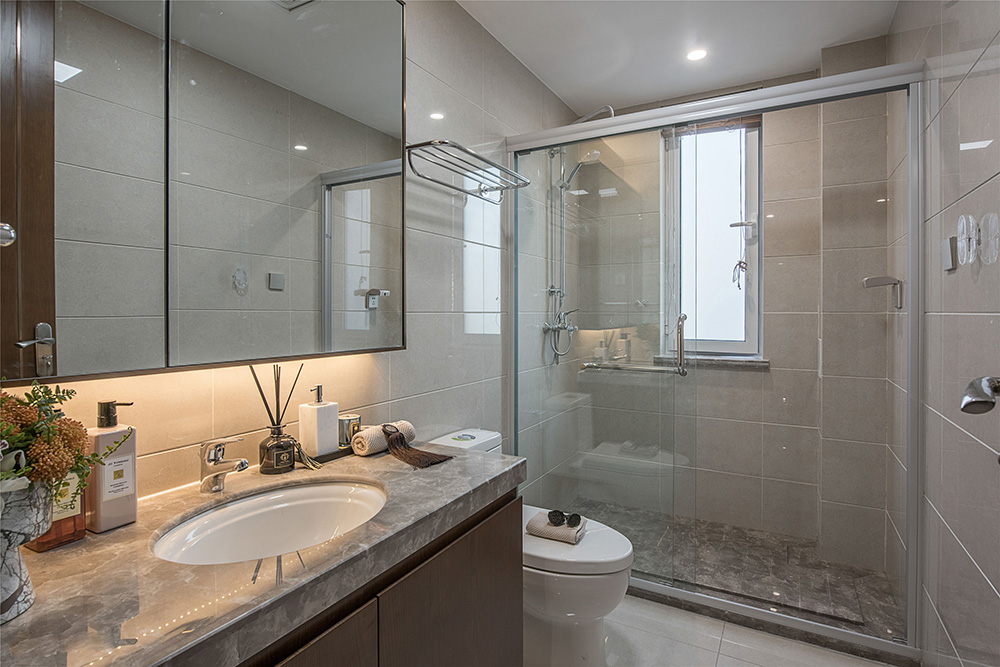 南寧華發(fā)國賓壹號三居144平米新中式風格室內(nèi)裝修案例-衛(wèi)生間 南寧華發(fā)國賓壹號三居144平米新中式風格室內(nèi)裝修案例-衛(wèi)生間