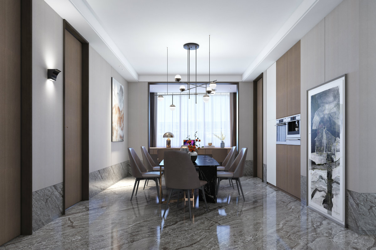 裝修案例現(xiàn)代簡約風(fēng)格室內(nèi)裝修效果圖-餐廳 裝修案例現(xiàn)代簡約風(fēng)格室內(nèi)裝修效果圖-餐廳