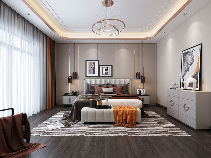 楚雄彝族自治州供銷社住宿區(qū)(南華)輕奢風(fēng)格別墅裝修案例