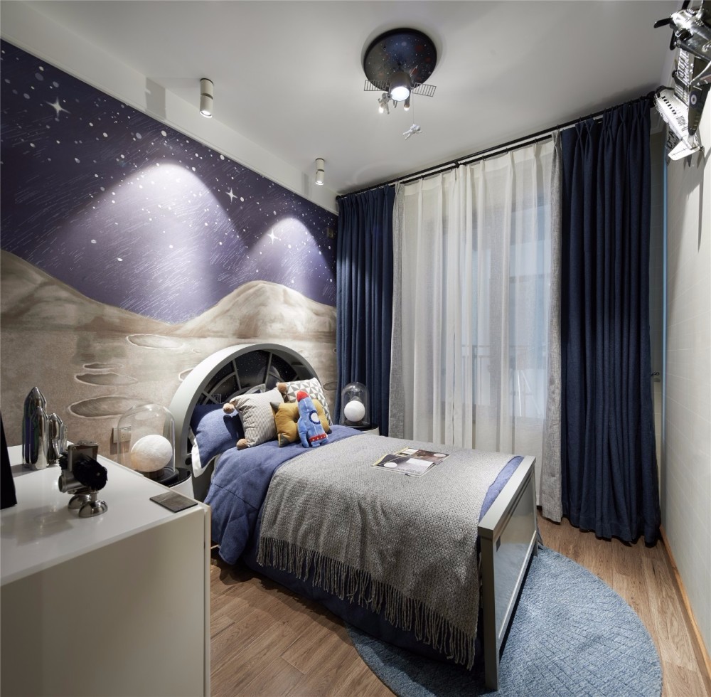 北歐輕奢風(fēng)格室內(nèi)設(shè)計(jì)家裝案例-兒童房 北歐輕奢風(fēng)格室內(nèi)設(shè)計(jì)家裝案例-兒童房