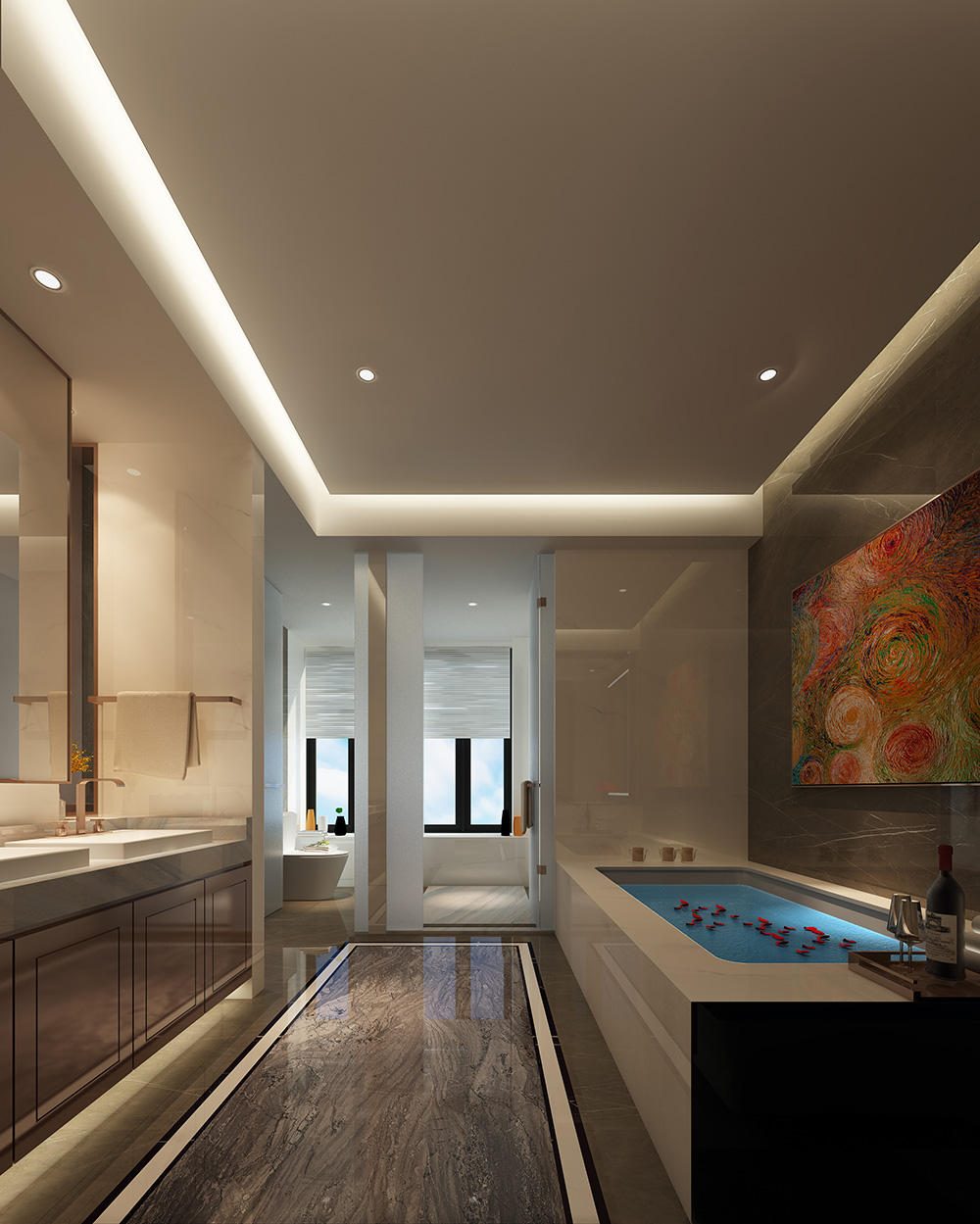 現(xiàn)代簡約風格室內裝修設計效果圖-鉆石之家富春山居-室內主衛(wèi)裝修設計 現(xiàn)代簡約風格室內裝修設計效果圖-鉆石之家富春山居-室內主衛(wèi)裝修設計