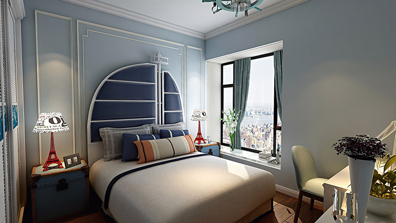 美的君蘭江山四居168平米北歐風(fēng)格裝修案例-男孩房 美的君蘭江山四居168平米北歐風(fēng)格裝修案例-男孩房