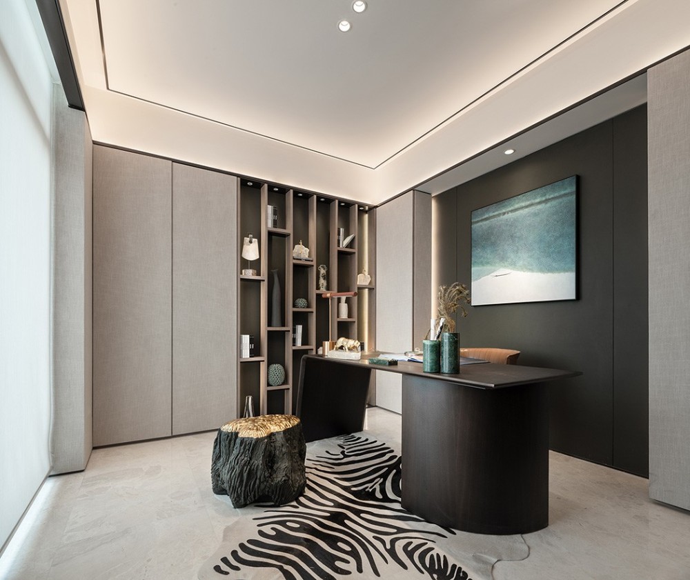 現(xiàn)代簡約風(fēng)格室內(nèi)設(shè)計(jì)家裝案例-書房 現(xiàn)代簡約風(fēng)格室內(nèi)設(shè)計(jì)家裝案例-書房