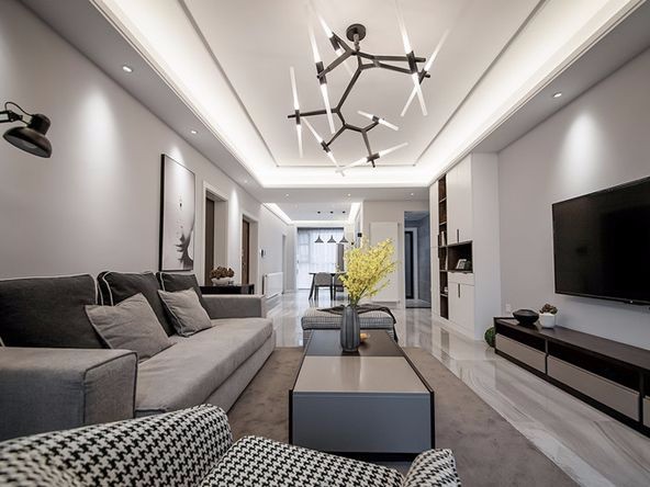 廣州市南華時(shí)代城現(xiàn)代簡(jiǎn)約風(fēng)格三居室裝修案例