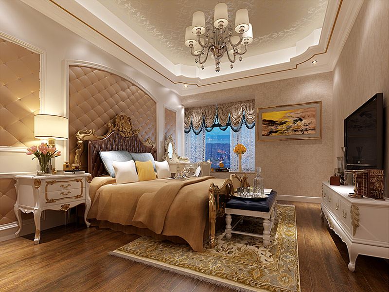 揭陽(yáng)市博雅苑B區(qū)歐式風(fēng)格四居室裝修案例