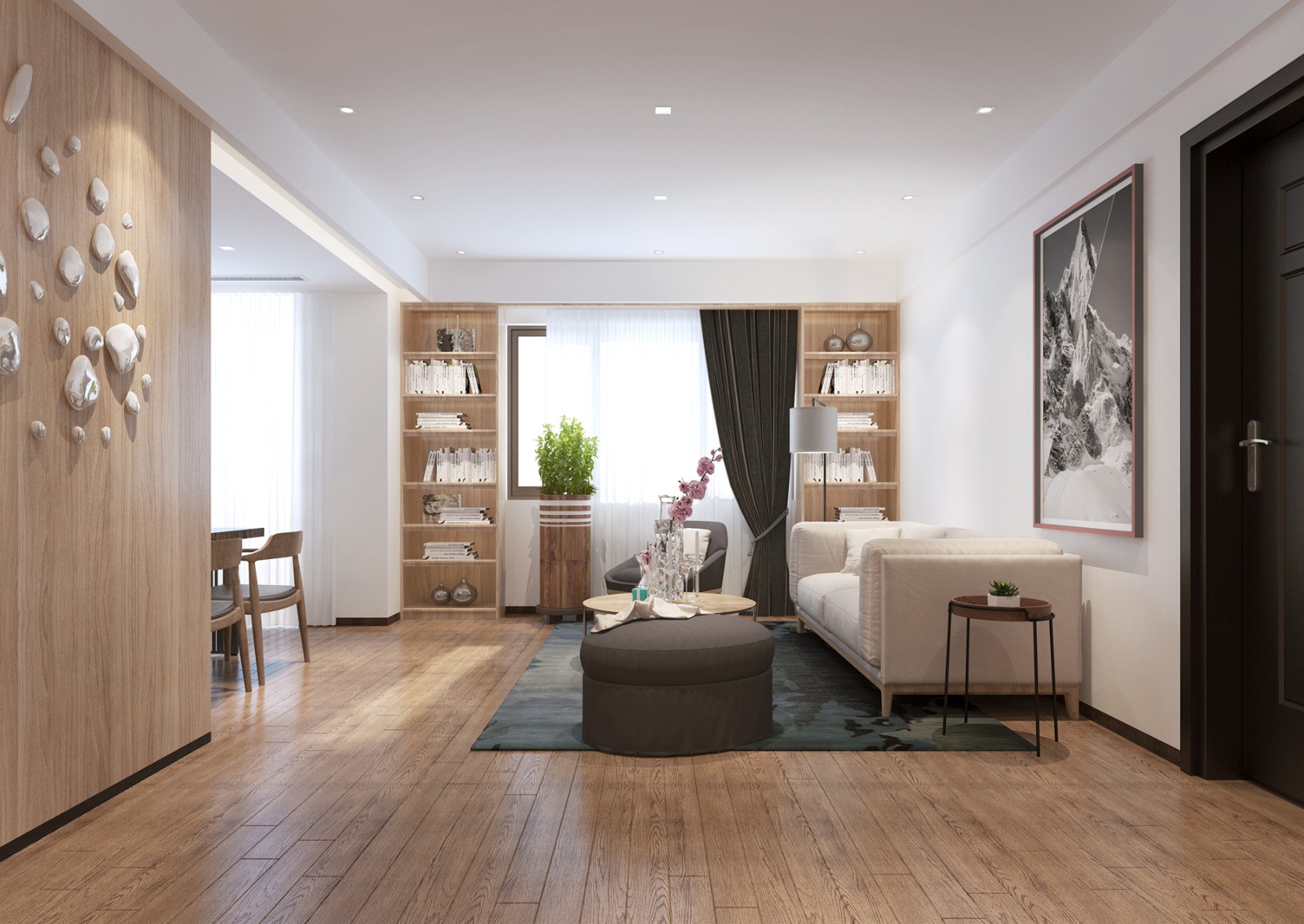 裝修案例北歐簡約風格室內(nèi)裝修效果圖-客廳 裝修案例北歐簡約風格室內(nèi)裝修效果圖-客廳