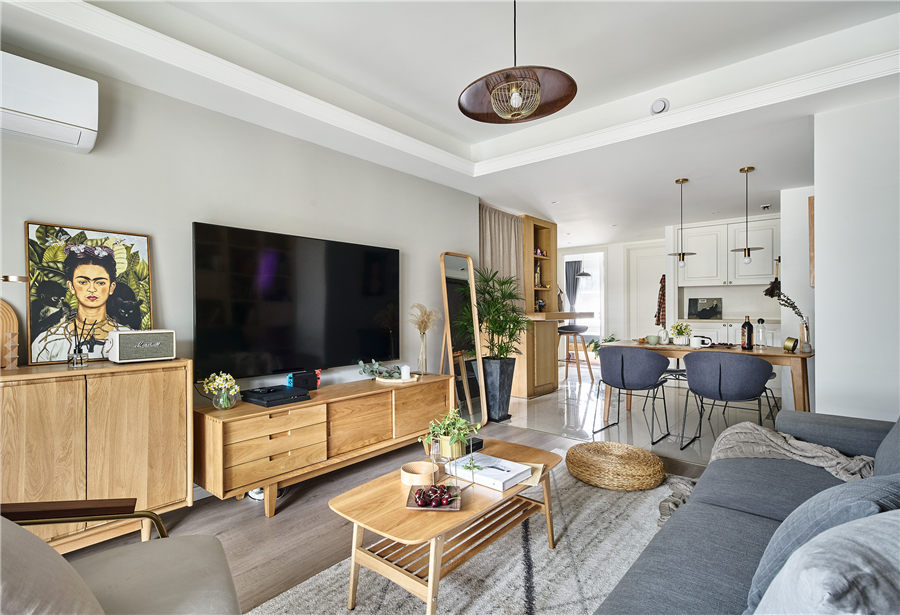 現(xiàn)代原木風格家裝設計室內(nèi)裝修效果圖-客廳 現(xiàn)代原木風格家裝設計室內(nèi)裝修效果圖-客廳