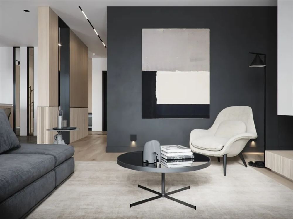 廣州市越秀濱海新城現(xiàn)代簡(jiǎn)約風(fēng)格三居室裝修案例