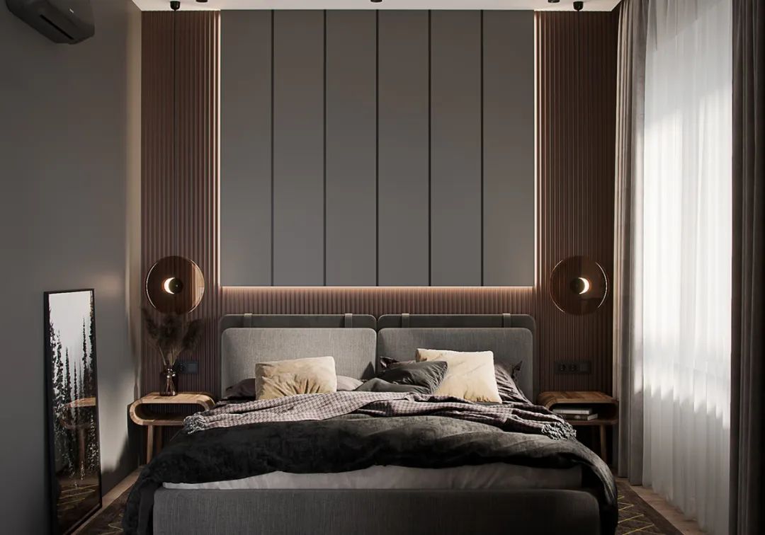 裝修案例輕奢高級灰風(fēng)格室內(nèi)裝修效果圖-臥室 裝修案例輕奢高級灰風(fēng)格室內(nèi)裝修效果圖-臥室