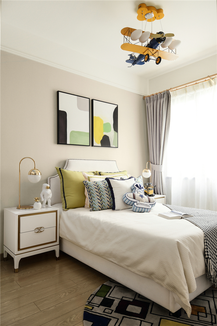 現(xiàn)代輕奢風(fēng)格室內(nèi)家裝案例效果圖-次臥 現(xiàn)代輕奢風(fēng)格室內(nèi)家裝案例效果圖-次臥